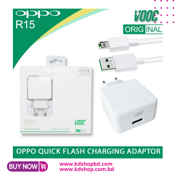 Oppo Super Vooc Flash Charger for All Smartphone with Micro USB Cable/ Type C Fast Charger